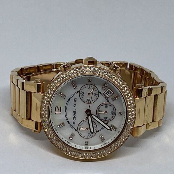 Michael Kors Parker MK5491 Womens Stainless Steel Analog Dial Quartz Watch WO351 - Picture 7 of 12